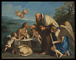 The Last Communion of Saint Mary of Egypt, Marcantonio Franceschini (Italian, Bologna 1648–1729 Bologna), Oil on copper