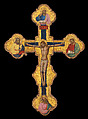 Crucifix, Master of the Orcagnesque Misericordia (Italian, Florence, active second half 14th century), Tempera on wood, gold ground