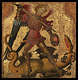 Saint Michael and the Dragon, Spanish (Valencian) Painter(?) Spanish, Tempera on wood, gold ground