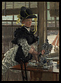 Tea, James Tissot French, Oil on wood