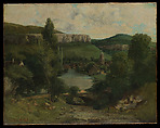 View of Ornans, Gustave Courbet French, Oil on canvas