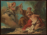The Sacrifice of Isaac, Giovanni Domenico Tiepolo (Italian, Venice 1727–1804 Venice), Oil on canvas