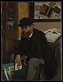 The Collector of Prints, Edgar Degas (French, Paris 1834–1917 Paris), Oil on canvas