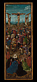 The Crucifixion; The Last Judgment, Jan van Eyck (Netherlandish, Maaseik ca. 1390–1441 Bruges), Oil on canvas, transferred from wood