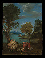 Landscape with Moses and the Burning Bush, Domenichino (Domenico Zampieri) Italian, Oil on copper