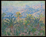 Palm Trees at Bordighera, Claude Monet  French, Oil on canvas