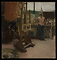 In the Studio, Hugo von Habermann German, Oil on canvas