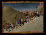 The Journey of the Magi, Sassetta (Stefano di Giovanni) (Italian, Siena or Cortona ca. 1400–1450 Siena), Tempera and gold on wood