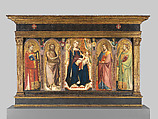 Madonna and Child Enthroned with Saints, Taddeo Gaddi (Italian, Florentine, active by 1334–died 1366), Tempera on wood, gold ground
