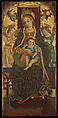 Madonna and Child Enthroned with Two Angels and a Donor, Vittore Crivelli Italian, Tempera on wood, gold ground