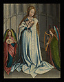 Virgin and Child in an Apse, Copy after Robert Campin (Netherlandish, ca. 1480), Oil on canvas, transferred from wood