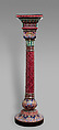 Pedestal inspired by the Alhambra, Rörstrand Factory Swedish, Glazed ceramic