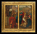 Ecce Homo, (reverse) Christ Blessing; The Disrobing of Christ, (reverse) Saint John the Baptist, Workshop of Cornelis Engebrechtsz (Netherlandish, ca. 1460/62–1527), Oil on wood
