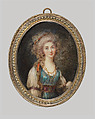 Portrait of a Young Woman, Peter Adolf Hall  Swedish, Ivory