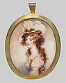 Portrait of a Young Woman, James Nixon  British, Ivory