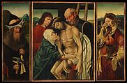 The Descent from the Cross, Master of the Holy Blood  Netherlandish, Oil on wood