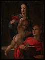 Madonna and Child with Saint John the Evangelist, Rosso Fiorentino Italian, Oil on canvas, laid down on wood