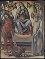 The Assumption of the Virgin with Saints Michael and Benedict, Luca Signorelli and Workshop Italian, Oil and gold on wood