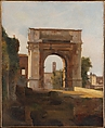 The Arch of Titus and the Forum, Rome, French Painter French, Oil on canvas