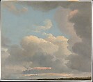 Cloud Study (Early Evening), Simon Denis  Flemish, Oil on paper