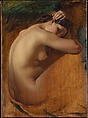 Study of a Female Nude, Henri Lehmann  French, Oil on canvas
