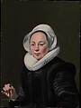 Portrait of a Woman with a Balance, Thomas de Keyser Dutch, Oil on wood