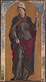 Saint Louis of Toulouse, Cosmè Tura (Cosimo di Domenico di Bonaventura)  Italian, Tempera on canvas, stretched over wood, transferred from wood, gold ground