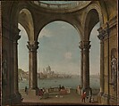 Capriccio with St. Paul's and Old London Bridge, Antonio Joli  Italian, Oil on canvas