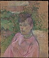 Woman in the Garden of Monsieur Forest, Henri de Toulouse-Lautrec French, Oil on canvas