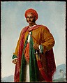 Study for "Portrait of an Indian", Anne Louis Girodet-Trioson French, Oil on canvas