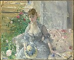 Young Woman Seated on a Sofa, Berthe Morisot French, Oil on canvas