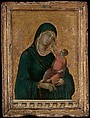 Madonna and Child, Duccio di Buoninsegna (Italian, active by 1278–died 1318 Siena), Tempera and gold on wood