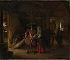 Paying the Hostess, Pieter de Hooch  Dutch, Oil on canvas