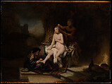 The Toilet of Bathsheba, Rembrandt (Rembrandt van Rijn) (Dutch, Leiden 1606–1669 Amsterdam), Oil on wood