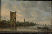 The Pelkus Gate near Utrecht, Jan van Goyen  Dutch, Oil on wood