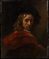 Man in a Red Cloak, Rembrandt Dutch, Oil on wood