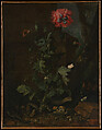 Still Life with Poppy, Insects, and Reptiles, Otto Marseus van Schrieck  Dutch, Oil on canvas
