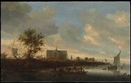 View of the Town of Alkmaar, Salomon van Ruysdael  Dutch, Oil on wood