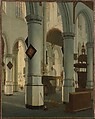 Interior of the Oude Kerk, Delft, Hendrick van Vliet Dutch, Oil on canvas