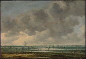 View of Haarlem and the Haarlemmer Meer, Jan van Goyen  Dutch, Oil on wood