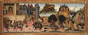 Scenes from the Story of the Argonauts, Jacopo di Arcangelo (called Jacopo del Sellaio) (Italian, Florence 1441/42–1493 Florence), Tempera on wood, gilt ornaments