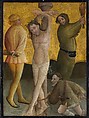 The Flagellation, Master of the Berswordt Altar (German, Westphalian, active ca. 1400–35), Oil, egg(?), and gold on plywood, transferred from wood