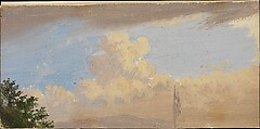 Cloud Study, Johan Christian Dahl  Norwegian, Oil on paper