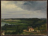 Landscape, Carle (Antoine Charles Horace) Vernet  French, Oil on paper, laid down on canvas