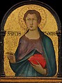 Saint Thomas, Simone Martini  Italian, Tempera on wood, gold ground