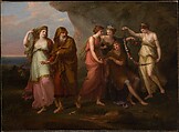 Telemachus and the Nymphs of Calypso, Angelica Kauffmann  Swiss, Oil on canvas