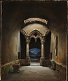 Gothic Chapel, Charles Marie Bouton  French, Oil on canvas