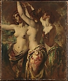 The Three Graces, William Etty British, Oil on millboard