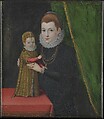 Mary, Queen of Scots, with Her Son, James, British Painter British, Oil on slate