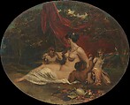 Allegory, William Etty British, Oil on canvas, laid down on wood